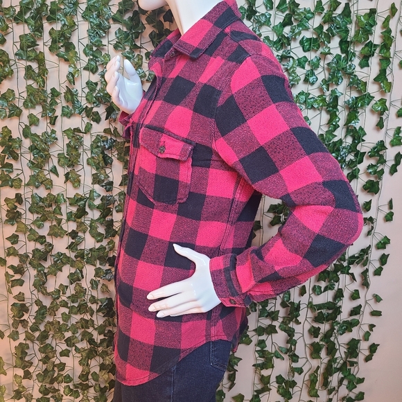 SWS Women's Lumberjack Cabincore Boyfriend Button-down Shirt size S - Picture 3 of 12